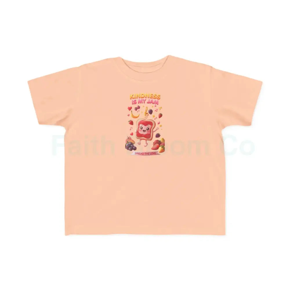 Toddler’s Kindness Tee Cute Kids Shirt Fun Cartoon Shirt Toddler Gift Playful Parenting Apparel 2T / Peachy Kids clothes