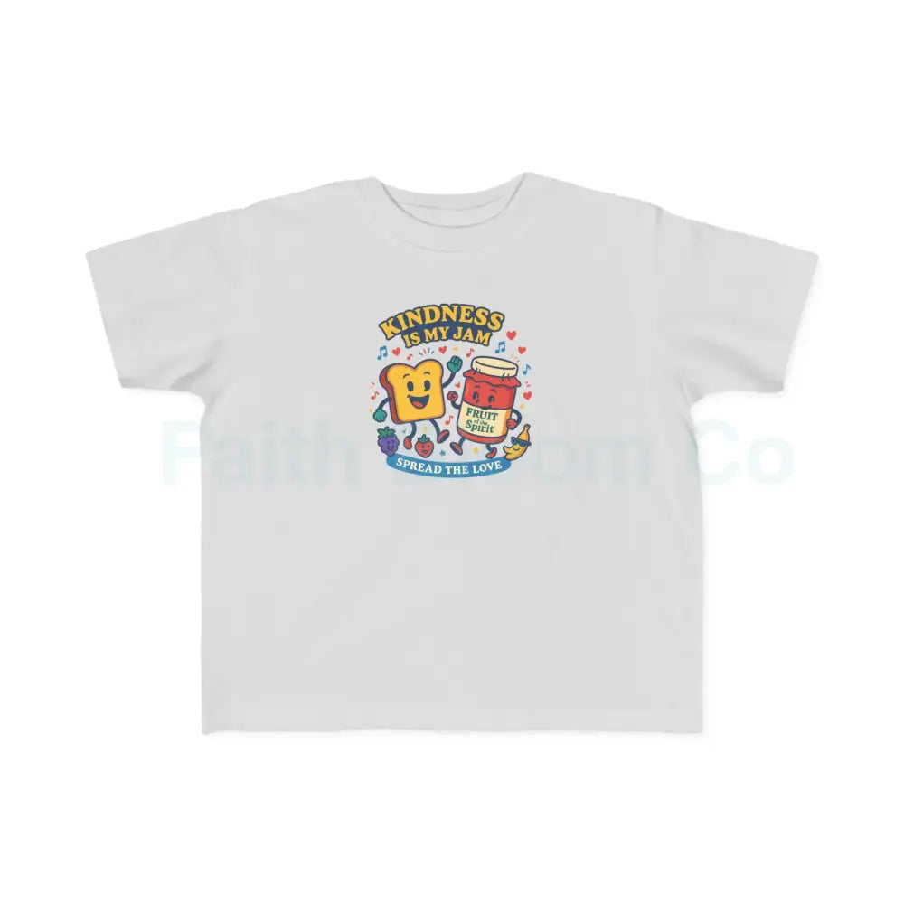 Toddler’s Kindness Tee Cute Kids Shirt Fun Cartoon Shirt Toddler Gift Playful Parenting Apparel 2T / Silver Kids clothes