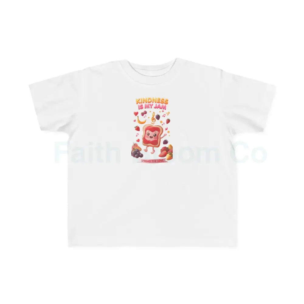 Toddler’s Kindness Tee Cute Kids Shirt Fun Cartoon Shirt Toddler Gift Playful Parenting Apparel 2T / White Kids clothes