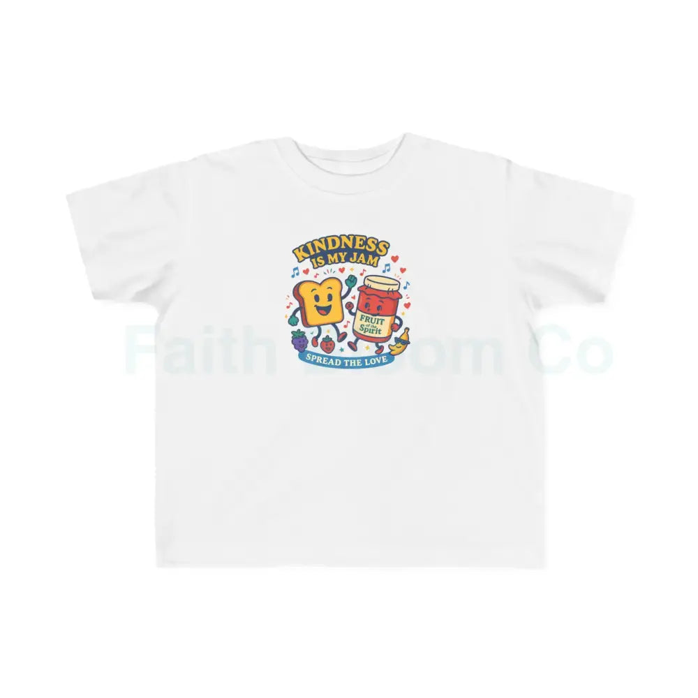 Toddler’s Kindness Tee Cute Kids Shirt Fun Cartoon Shirt Toddler Gift Playful Parenting Apparel 2T / White Kids clothes