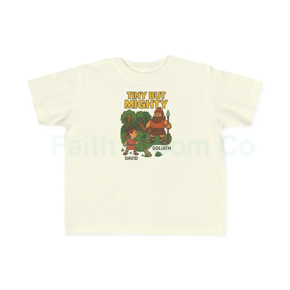 Toddler’s Tiny But Mighty Tee Kids’ Motivational T-Shirt Playful Youth Shirt Cute Toddler Apparel Fun Kids Gift