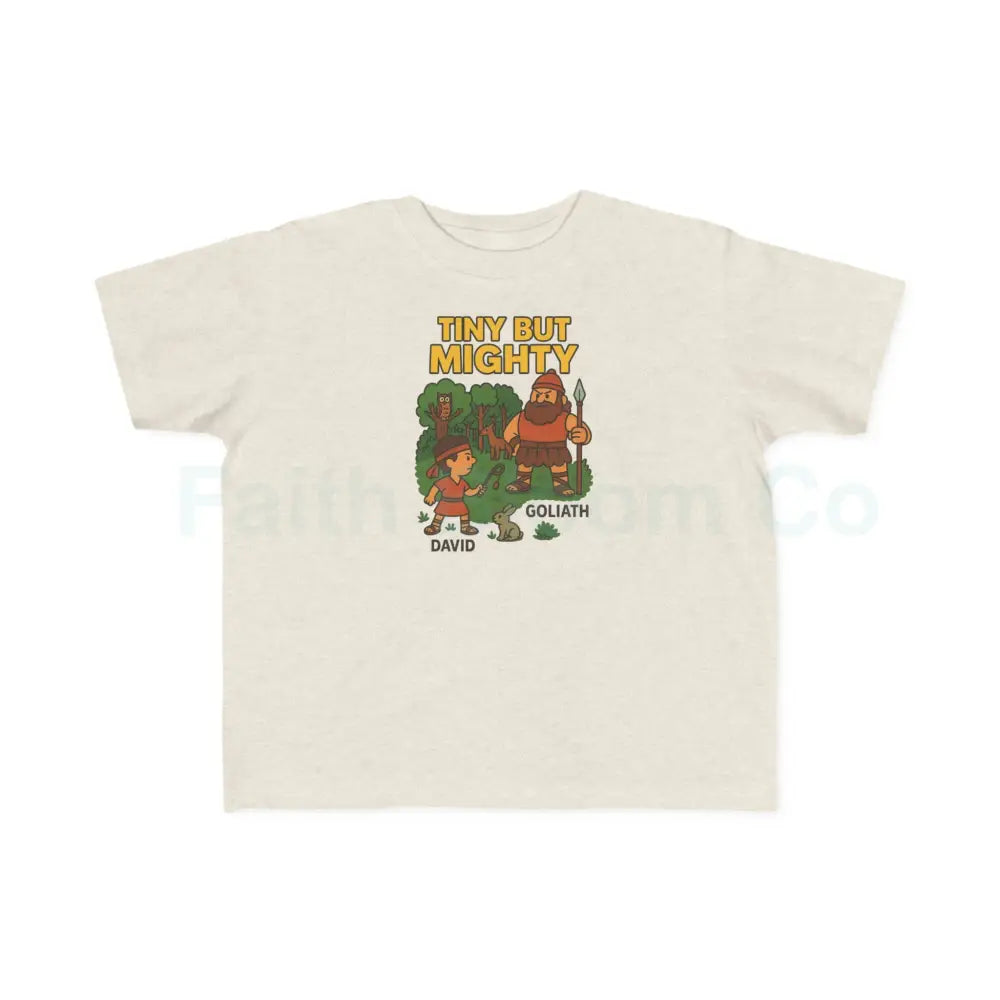 Toddler’s Tiny But Mighty Tee Kids’ Motivational T-Shirt Playful Youth Shirt Cute Toddler Apparel Fun Kids Gift