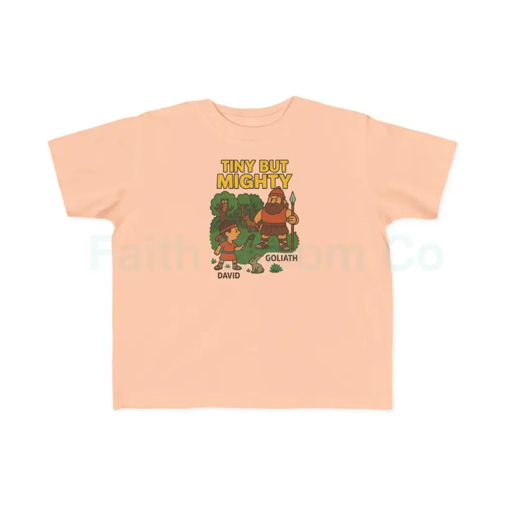 Toddler’s Tiny But Mighty Tee Kids’ Motivational T-Shirt Playful Youth Shirt Cute Toddler Apparel Fun Kids Gift