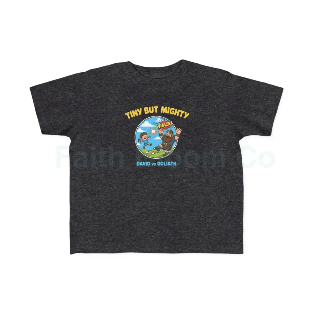 Toddler’s Tiny But Mighty Tee Kids’ Motivational T-Shirt Playful Youth Shirt Cute Toddler Apparel Fun Kids Gift