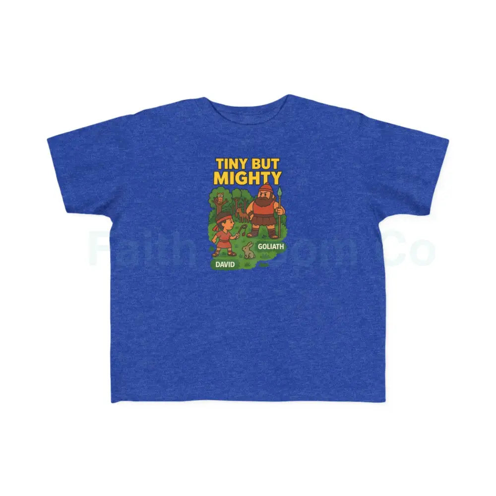 Toddler’s Tiny But Mighty Tee Kids’ Motivational T-Shirt Playful Youth Shirt Cute Toddler Apparel Fun Kids Gift