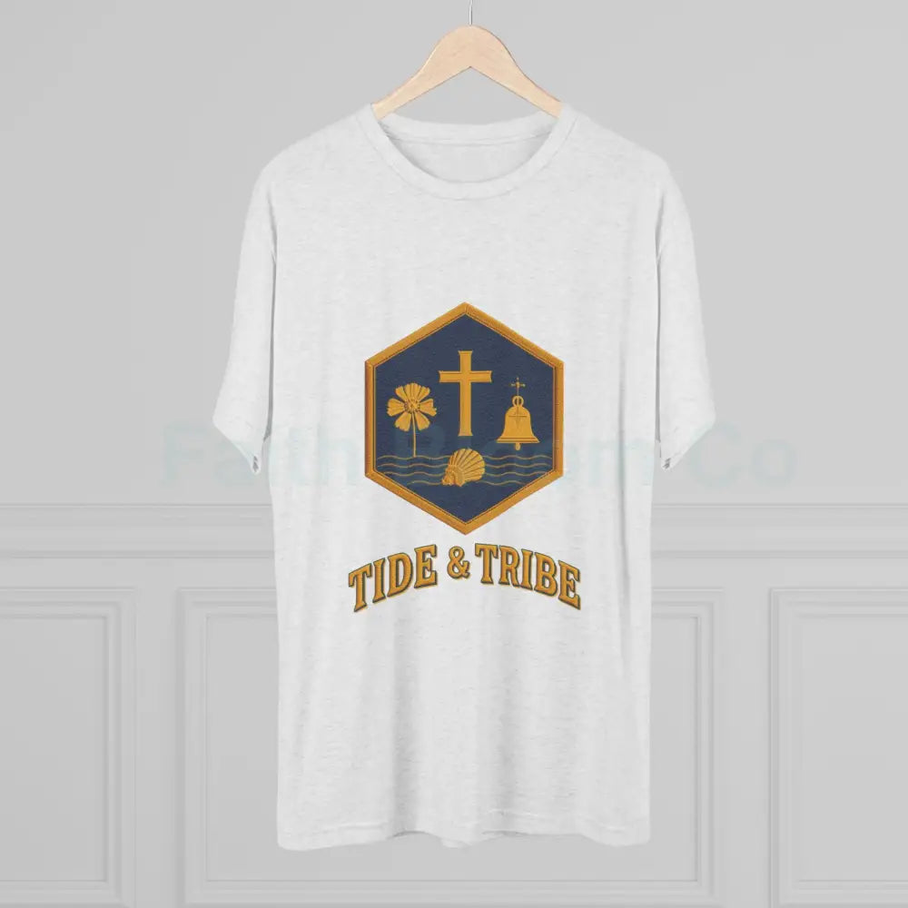 Tri-Blend Crew Tee Tide & Tribe Emblem Vintage-Inspired T-Shirt T-Shirt