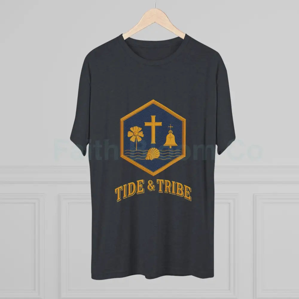 Tri-Blend Crew Tee Tide & Tribe Emblem Vintage-Inspired T-Shirt T-Shirt