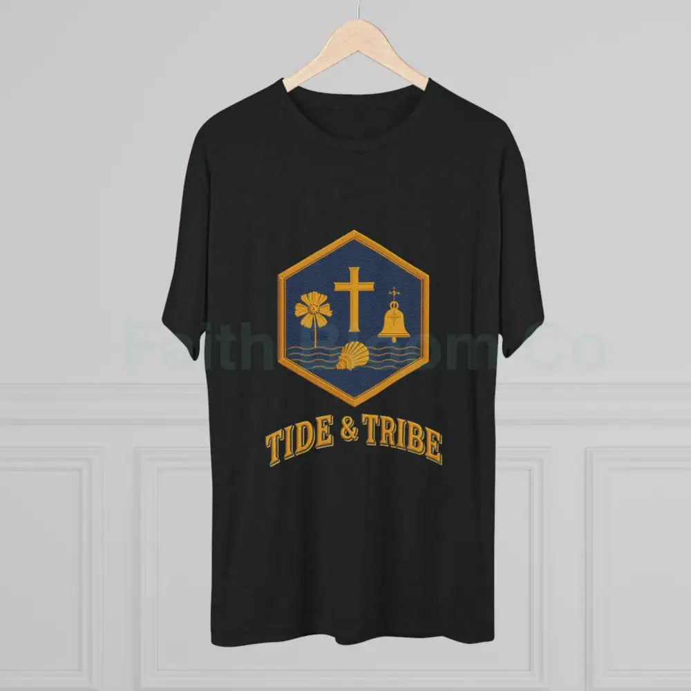 Tri-Blend Crew Tee Tide & Tribe Emblem Vintage-Inspired T-Shirt T-Shirt