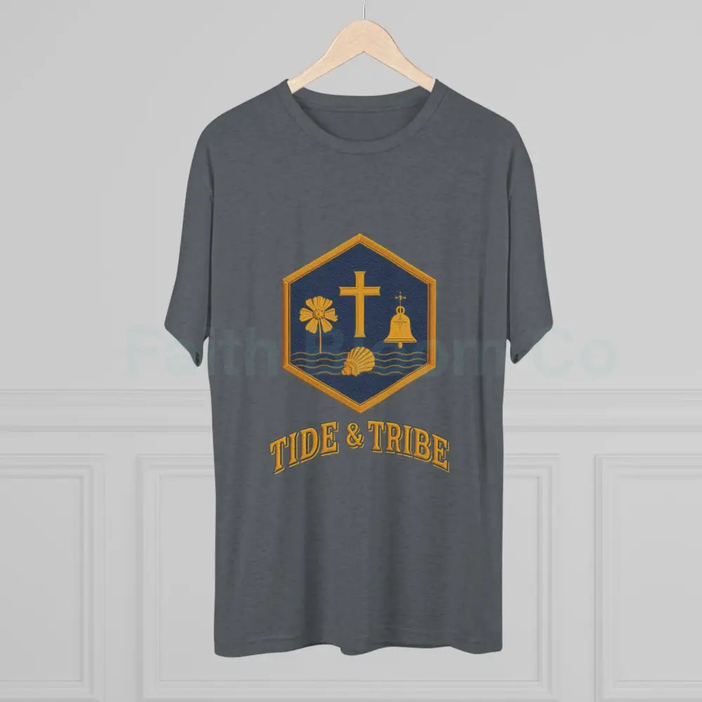 Tri-Blend Crew Tee Tide & Tribe Emblem Vintage-Inspired T-Shirt T-Shirt