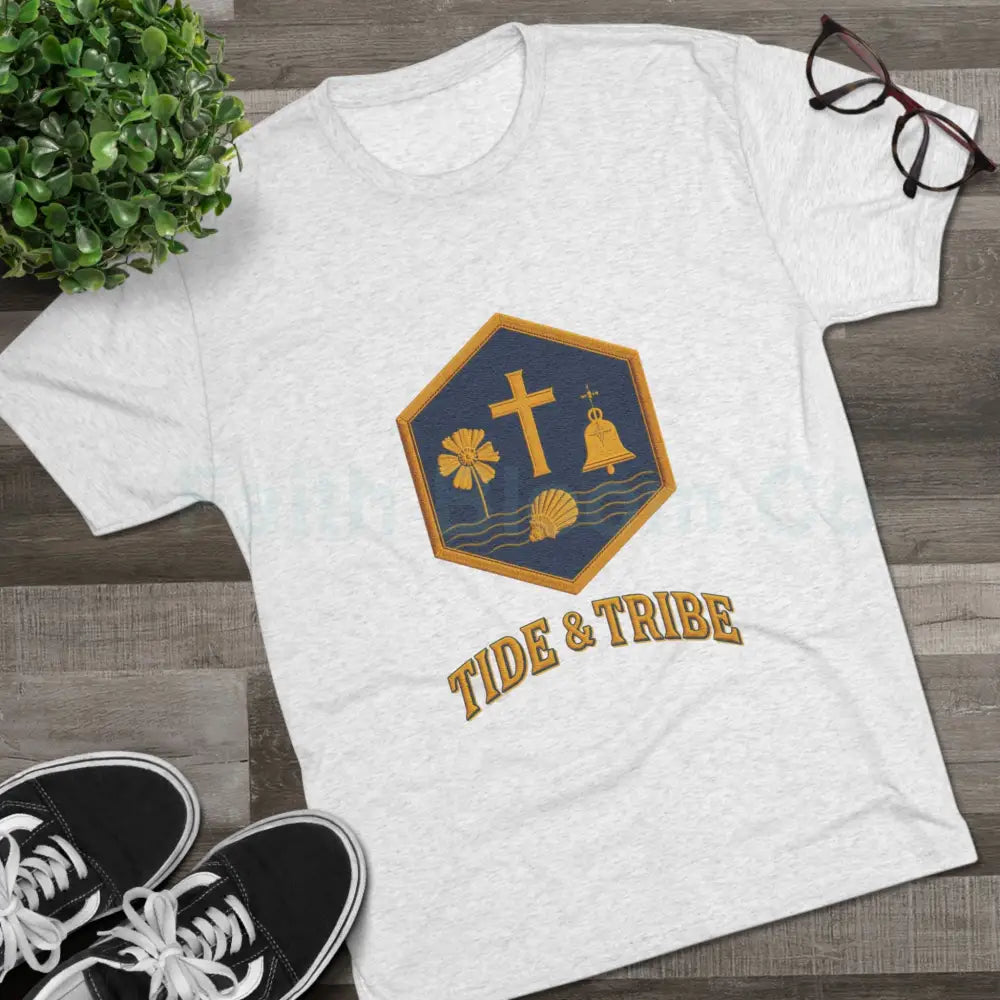 Tri-Blend Crew Tee Tide & Tribe Emblem Vintage-Inspired T-Shirt T-Shirt
