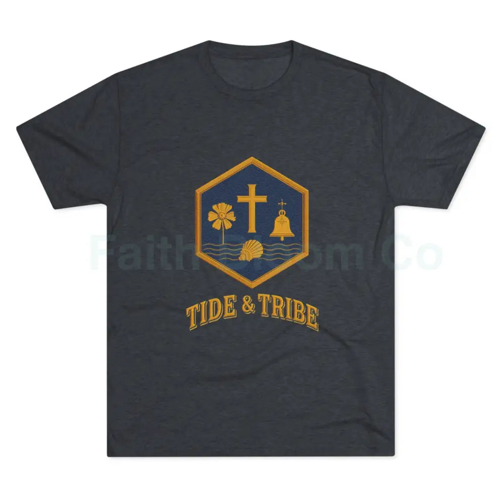 Tri-Blend Crew Tee Tide & Tribe Emblem Vintage-Inspired T-Shirt S / Tri-Blend Vintage Navy T-Shirt