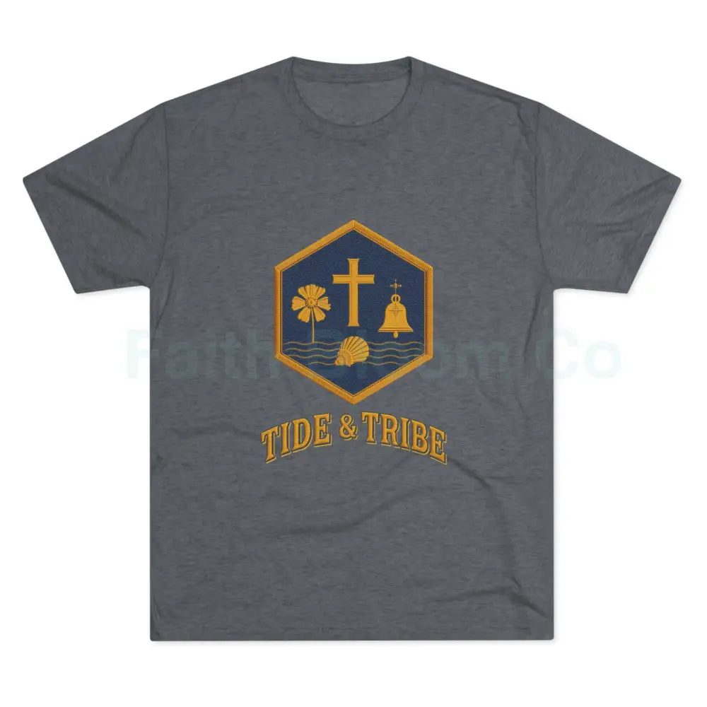 Tri-Blend Crew Tee Tide & Tribe Emblem Vintage-Inspired T-Shirt S / Tri-Blend Premium Heather T-Shirt