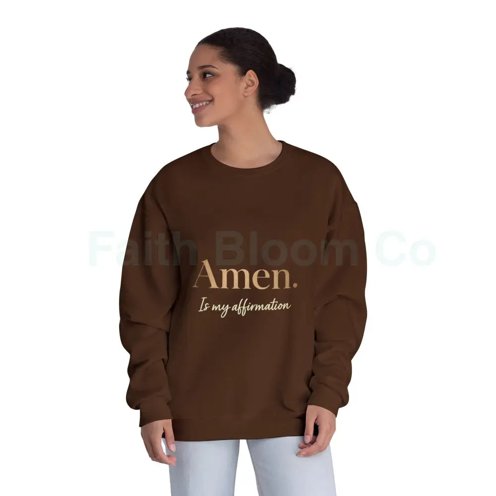 Unisex Affirmation Sweatshirt | Cozy Crewneck Inspirational Gift Motivational Apparel Spiritual Wear Casual Everyday
