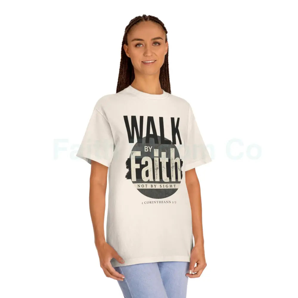 Walk By Faith Not By Sight Tee — Christian Streetwear Graphic T-Shirt T-Shirt