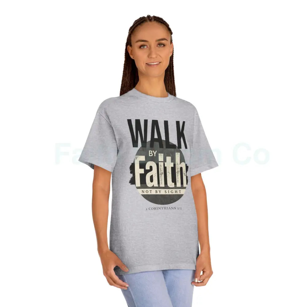Walk By Faith Not By Sight Tee — Christian Streetwear Graphic T-Shirt T-Shirt