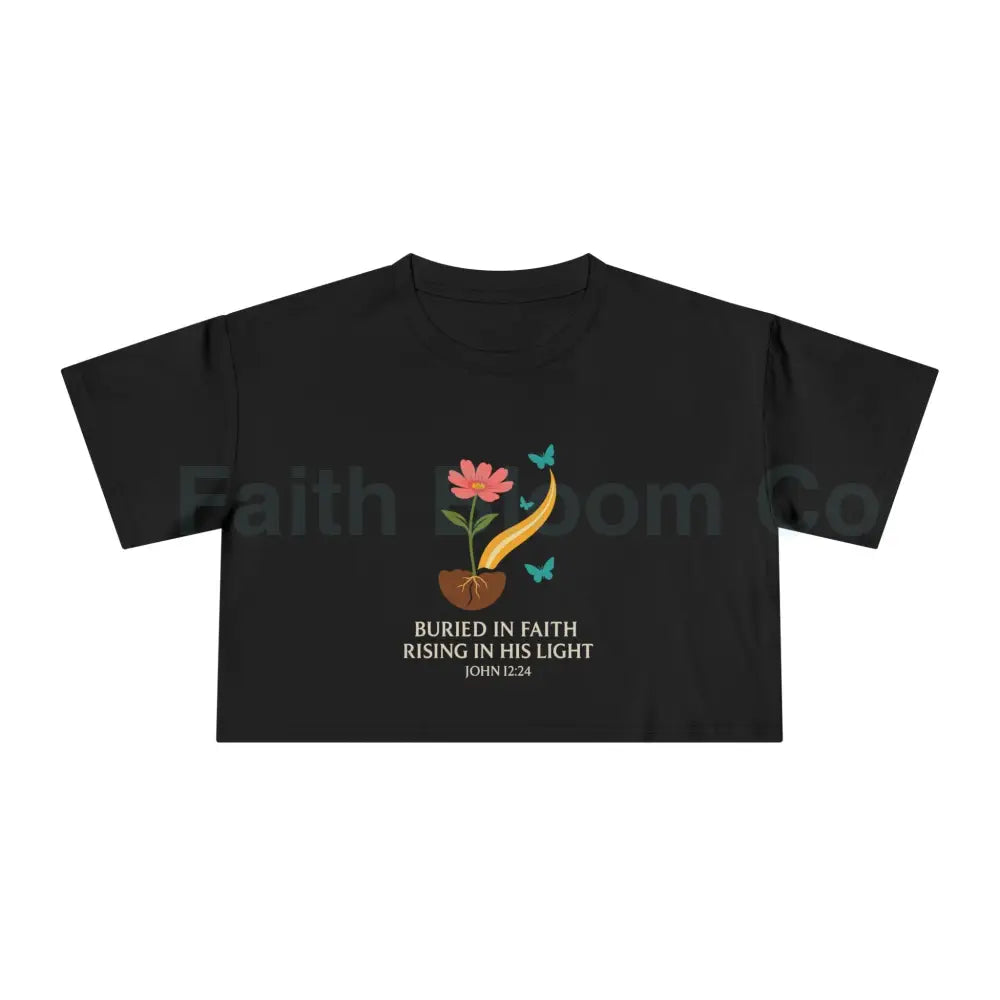 Women’s Crop Tee Black / XS T-Shirt