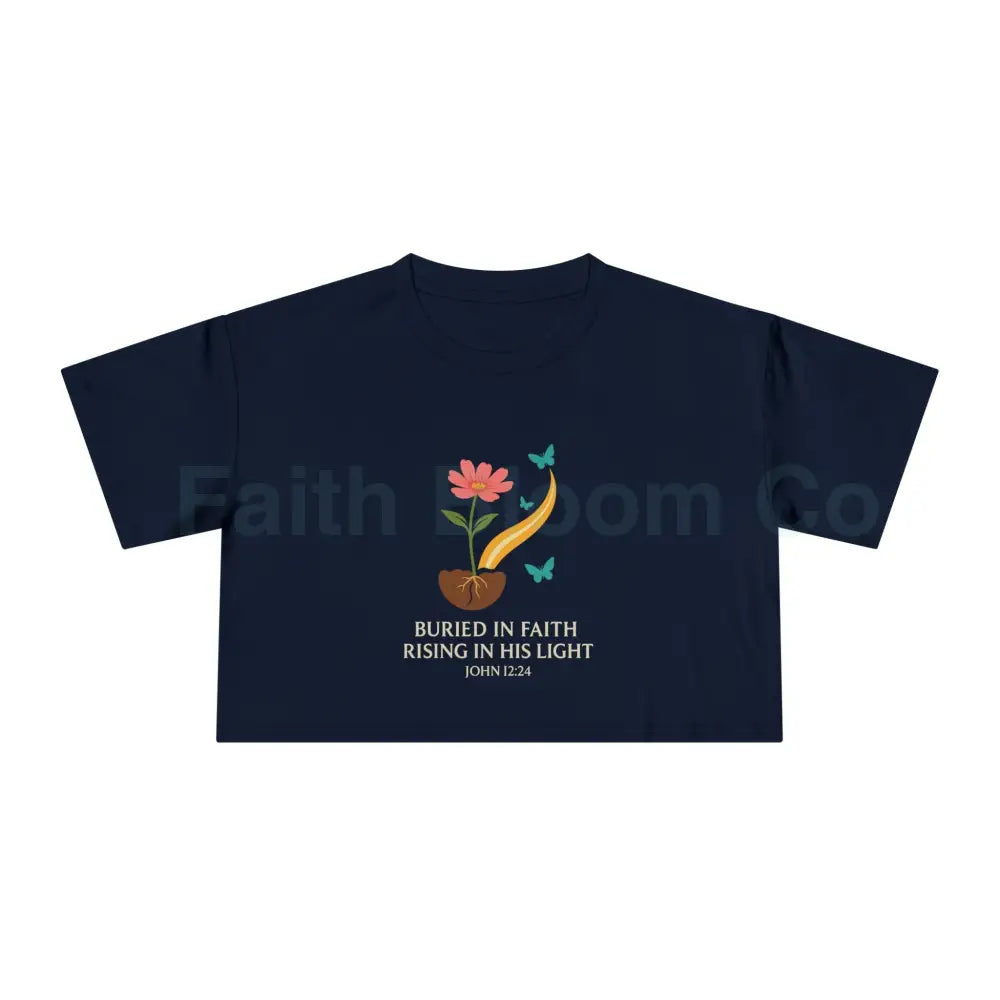 Women’s Crop Tee Navy / XS T-Shirt