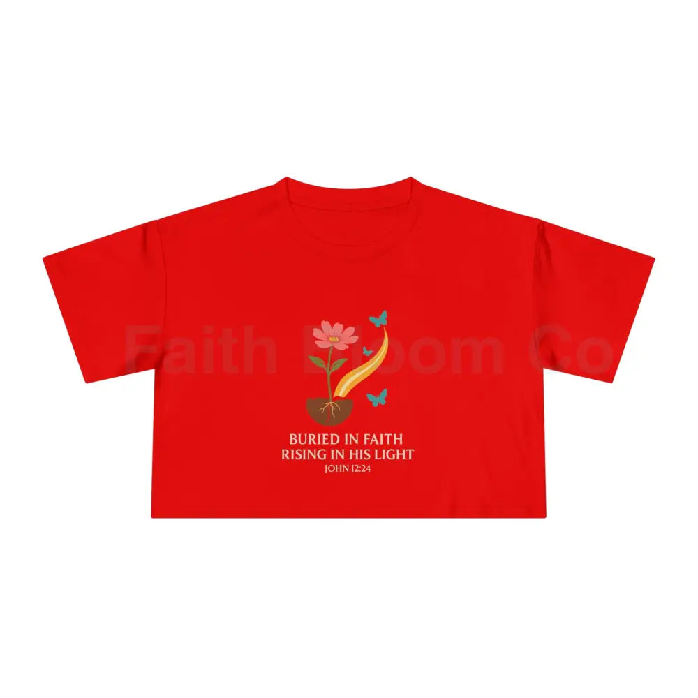 Women’s Crop Tee Red / XS T-Shirt